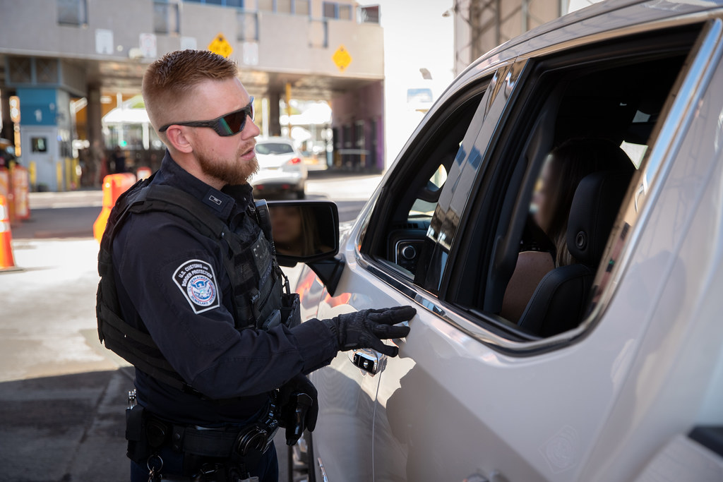 DeConcini Port of Entry vehicle inspection lanes